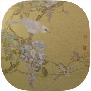 赵余钊的当代艺术作品《中国传统花鸟画》