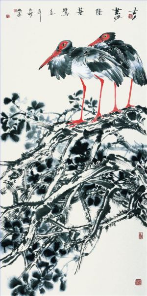 郑瑰玺的当代艺术作品《中国花鸟画3》