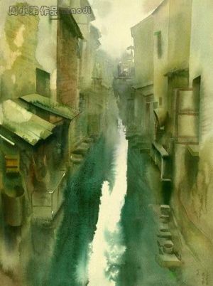 当代绘画 - 《水巷》