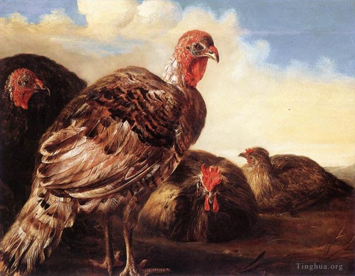 艾尔波特·克伊普 的油画作品 -  《家禽》