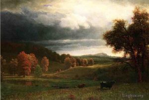 艺术家艾伯特·比尔施塔特作品《卡茨基尔秋季景观》
