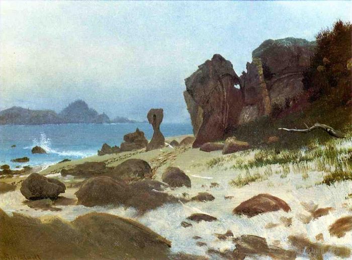 艾伯特·比尔施塔特 的油画作品 -  《蒙特利湾》