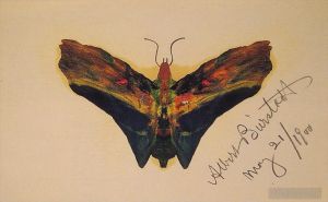 艺术家艾伯特·比尔施塔特作品《蝴蝶发光主义》