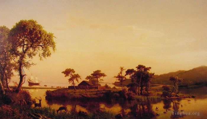 艾伯特·比尔施塔特 的油画作品 -  《卡蒂洪克的戈斯诺德》