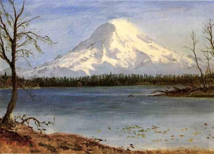艾伯特·比尔施塔特 的油画作品 -  《落基山脉的湖》
