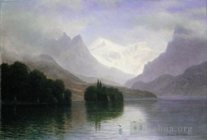 艺术家艾伯特·比尔施塔特作品《山景》