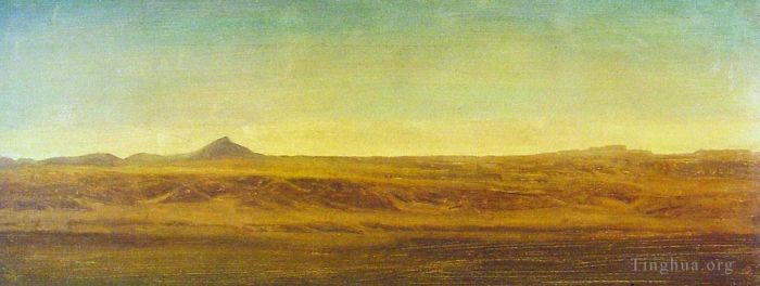 艾伯特·比尔施塔特 的油画作品 -  《在平原上》