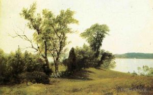 艺术家艾伯特·比尔施塔特作品《哈德逊河上航行》