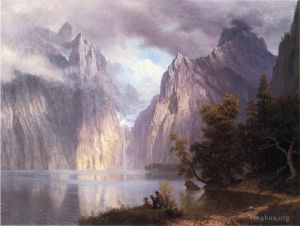 艺术家艾伯特·比尔施塔特作品《内华达山脉的场景》