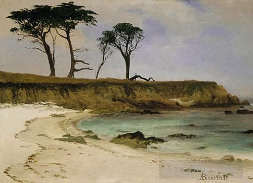 艾伯特·比尔施塔特 的油画作品 -  《海湾》