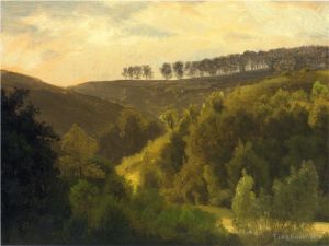 艺术家艾伯特·比尔施塔特作品《森林和小树林的日出》