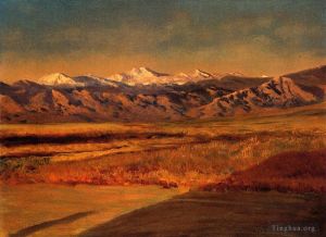 艺术家艾伯特·比尔施塔特作品《大提顿山脉》
