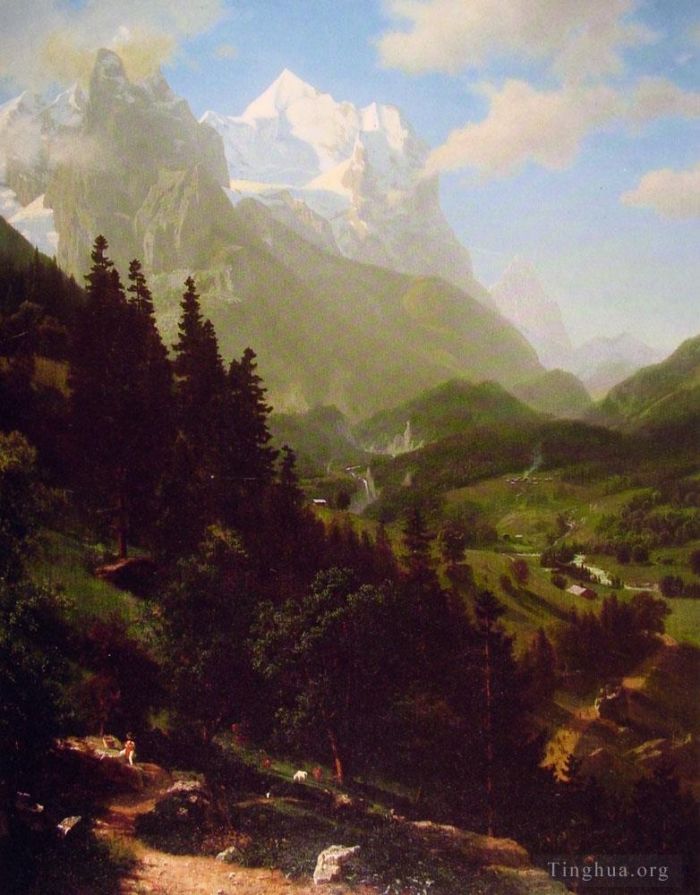 艾伯特·比尔施塔特 的油画作品 -  《马特洪峰》
