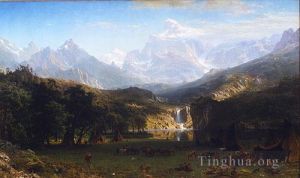 艺术家艾伯特·比尔施塔特作品《落基山脉,兰德斯峰》