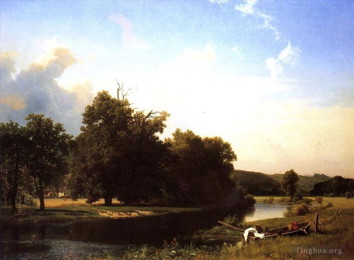 艾伯特·比尔施塔特 的油画作品 -  《威斯特伐利亚》
