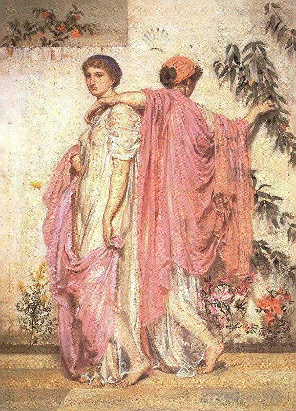 艾伯特·约瑟夫·摩尔 的油画作品 -  《杏子》
