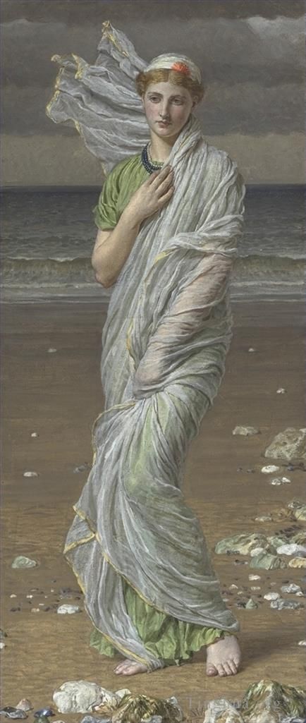 艾伯特·约瑟夫·摩尔 的油画作品 -  《贝壳》