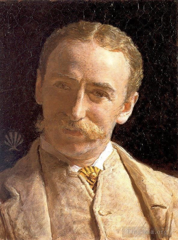 艾伯特·约瑟夫·摩尔 的油画作品 -  《索尔斯吉斯的小威廉·康纳尔先生》