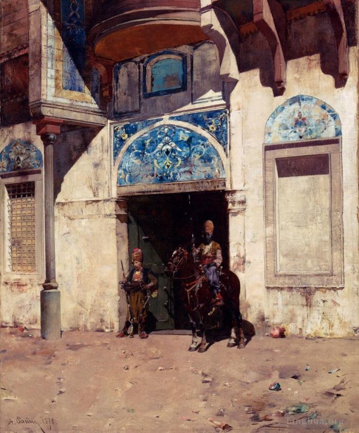 埃尔贝托·帕西尼 的油画作品 -  《宫殿G》