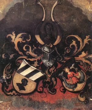 艺术家阿尔布雷特·丢勒作品《Tucher,和,Rieter,家族的联合徽章》