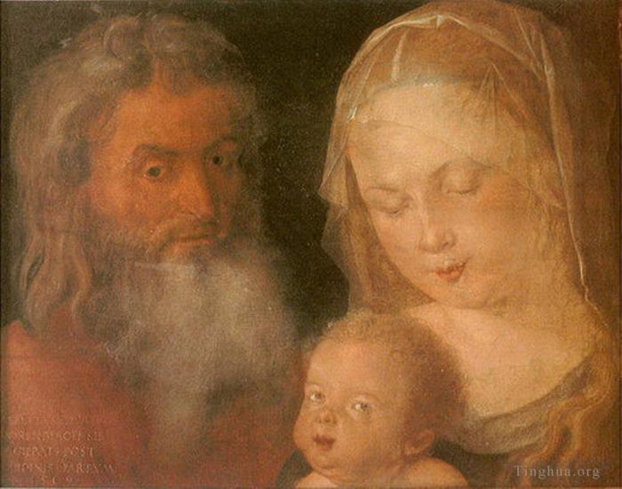 阿尔布雷特·丢勒 的油画作品 -  《神圣家族》