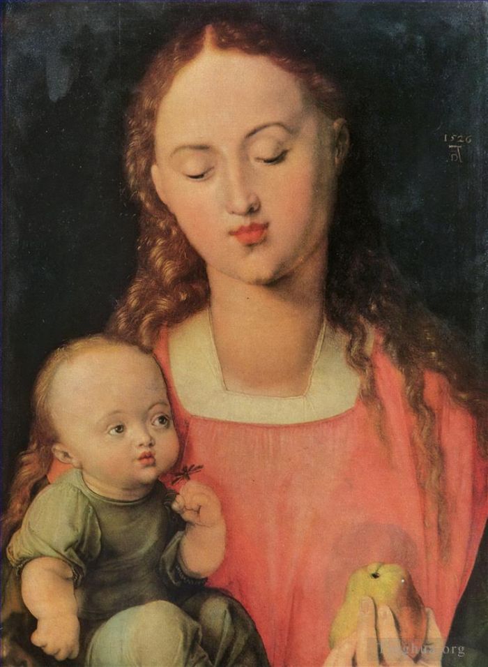 阿尔布雷特·丢勒 的油画作品 -  《玛丽亚带着孩子》