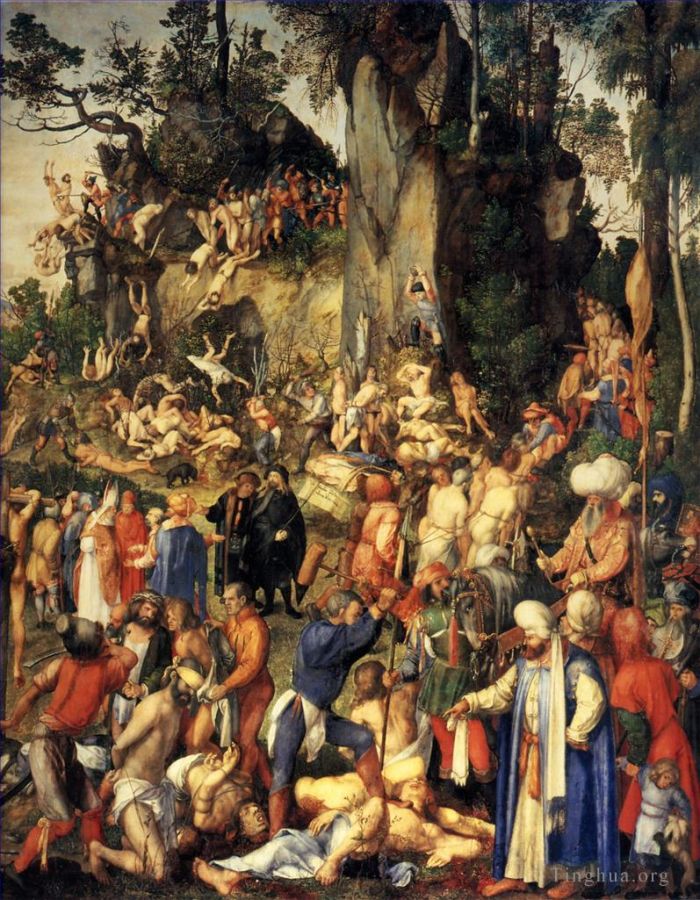 阿尔布雷特·丢勒 的油画作品 -  《万人殉难》