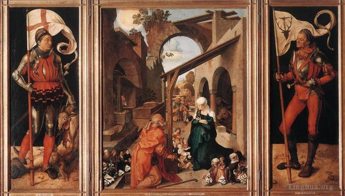 阿尔布雷特·丢勒 的油画作品 -  《鲍姆加特纳祭坛》