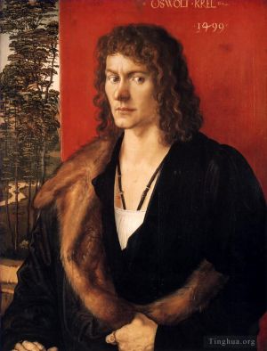 艺术家阿尔布雷特·丢勒作品《奥斯沃尔特·克尔的肖像》