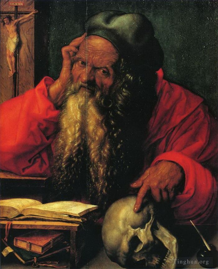 阿尔布雷特·丢勒 的油画作品 -  《圣杰罗姆》