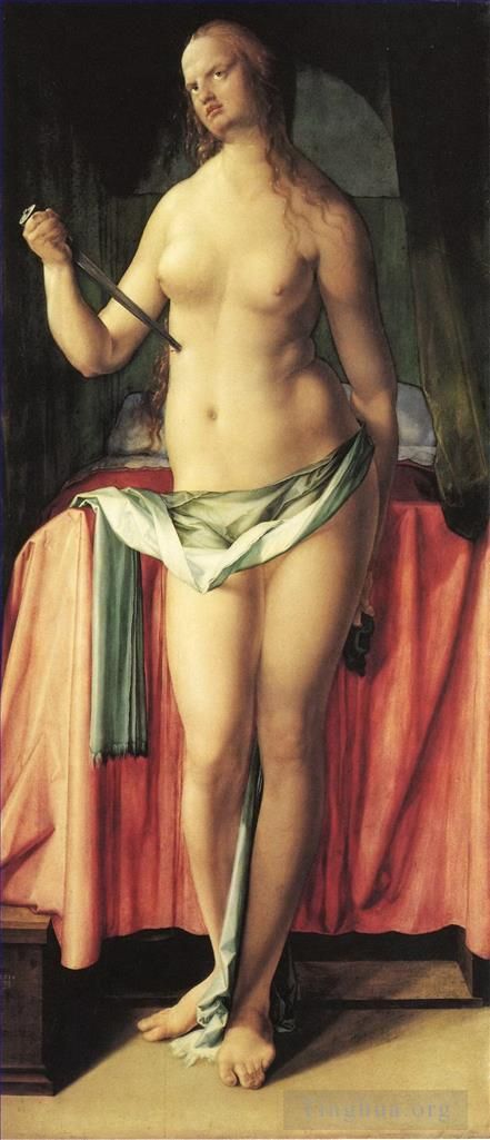 阿尔布雷特·丢勒 的油画作品 -  《卢克丽霞自杀》
