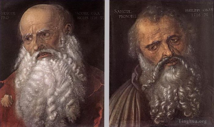 阿尔布雷特·丢勒 的油画作品 -  《使徒腓力和雅各》