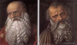 艺术家阿尔布雷特·丢勒作品《使徒腓力和雅各》