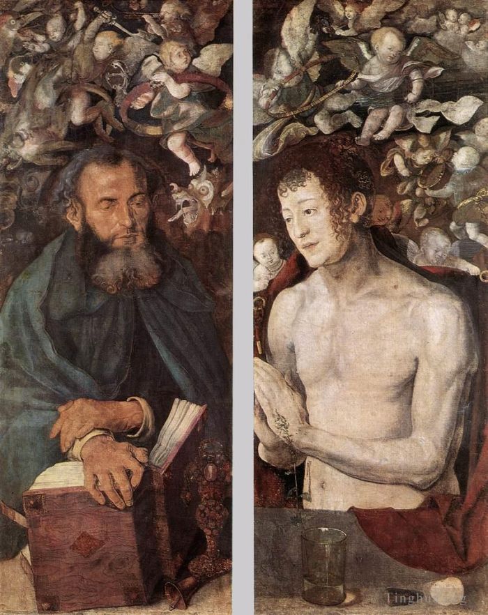 阿尔布雷特·丢勒 的油画作品 -  《德累斯顿祭坛画侧翼》
