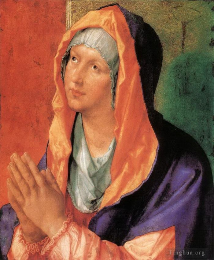 阿尔布雷特·丢勒 的油画作品 -  《祈祷中的圣母玛利亚》