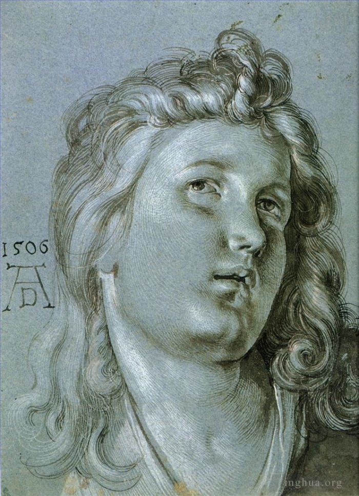 阿尔布雷特·丢勒 的各类绘画作品 -  《天使的头》
