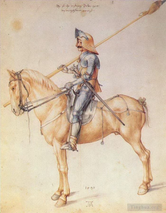 阿尔布雷特·丢勒 的各类绘画作品 -  《马背上的骑士》