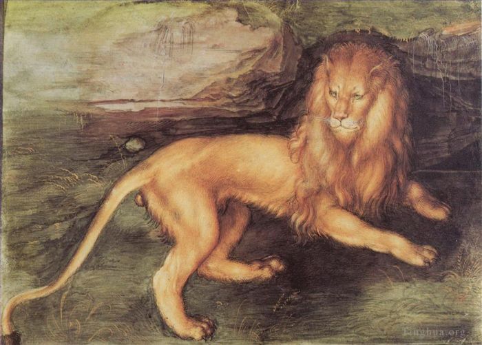 阿尔布雷特·丢勒 的各类绘画作品 -  《狮子》