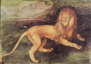 艺术家阿尔布雷特·丢勒作品《狮子》