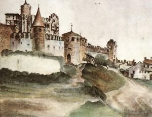 艺术家阿尔布雷特·丢勒作品《特伦托城堡》