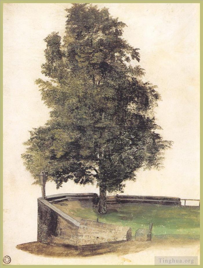 阿尔布雷特·丢勒 的各类绘画作品 -  《堡垒悬臂上的蒂洛》