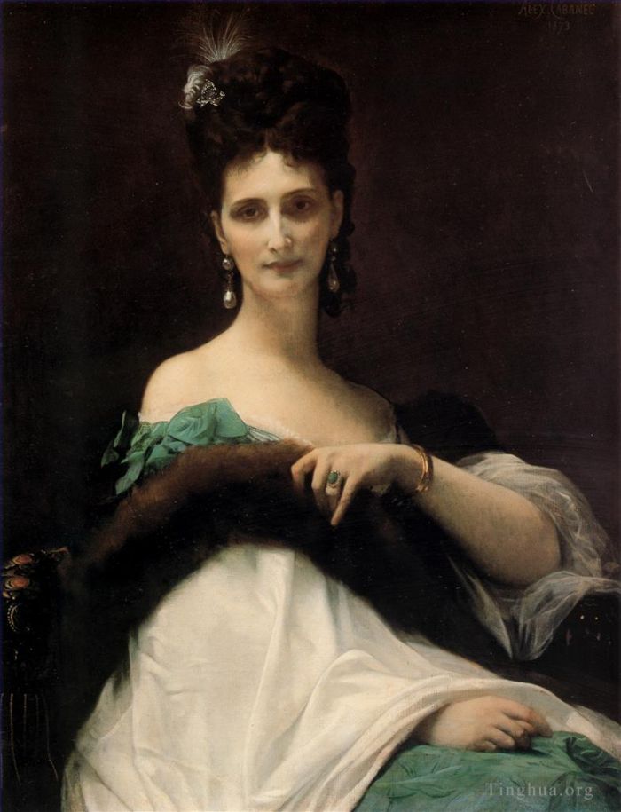亚历山大·卡巴内尔 的油画作品 -  《凯勒伯爵夫人》