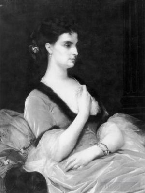 艺术家亚历山大·卡巴内尔作品《一位女士的肖像》