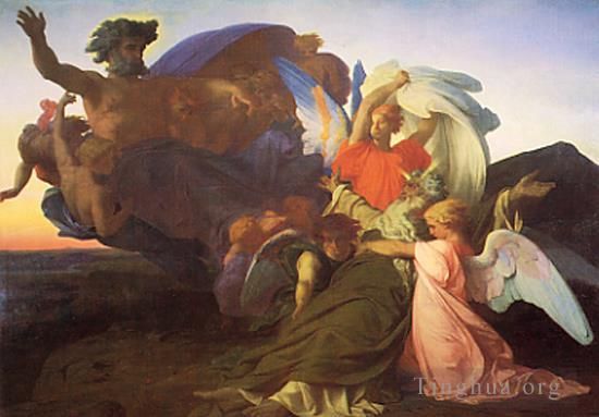 亚历山大·卡巴内尔 的油画作品 -  《摩西之死》