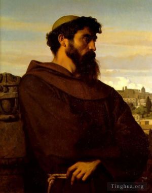 艺术家亚历山大·卡巴内尔作品《罗马修道士》