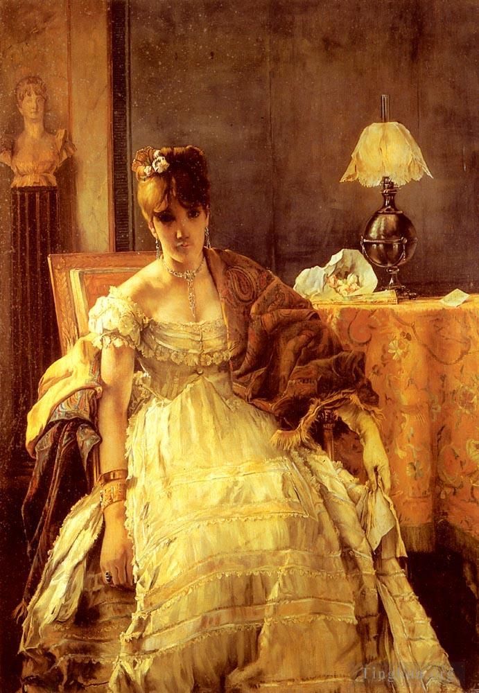 阿尔弗雷德·埃米尔·利奥波德·史蒂文斯 的油画作品 -  《失恋》