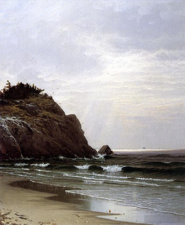阿尔弗雷德·汤普森·布瑞彻 的油画作品 -  《阴天》