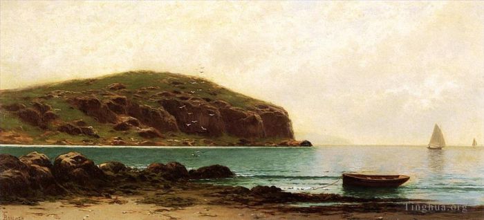 阿尔弗雷德·汤普森·布瑞彻 的油画作品 -  《海岸景观》