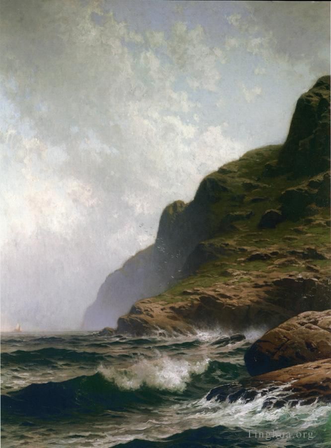 阿尔弗雷德·汤普森·布瑞彻 的油画作品 -  《大夏大马南》