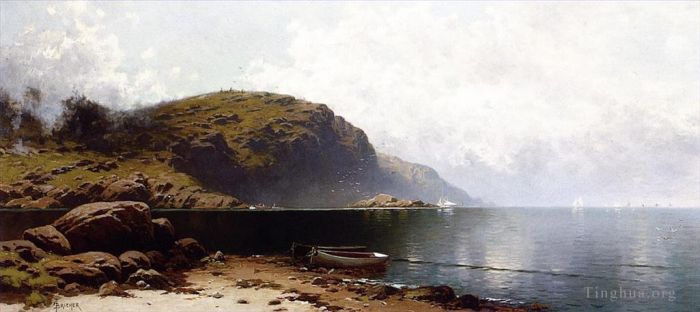 阿尔弗雷德·汤普森·布瑞彻 的油画作品 -  《大马南附近》